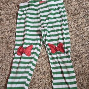 Disney Green and White Striped Apparel